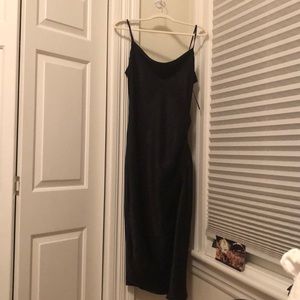 Black Lulu’s Cowl Neck Slip Dress